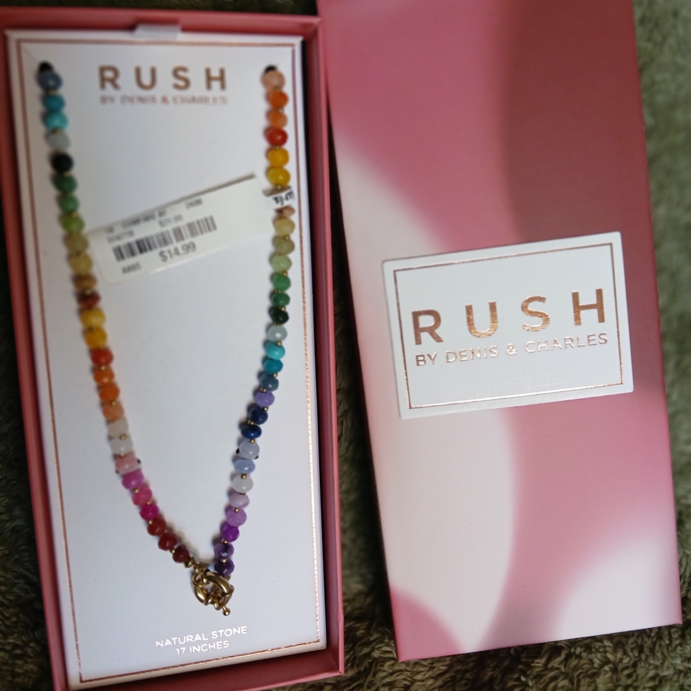 Rush by Denis & Charles Multicolor Stone Necklace